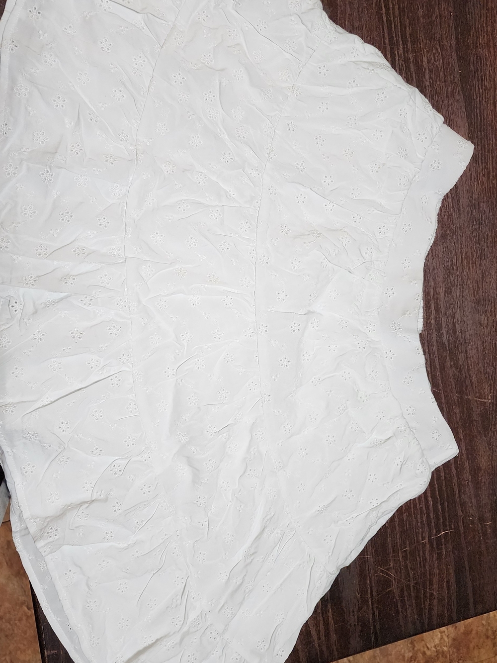 White Eyelet Circle Skirt - Breezy Women's Skater Skirt